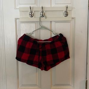 Old Navy Red flannel sleep shorts
